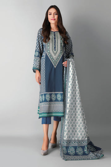 B2103005 Blue Khaadi Festive Collection 2021